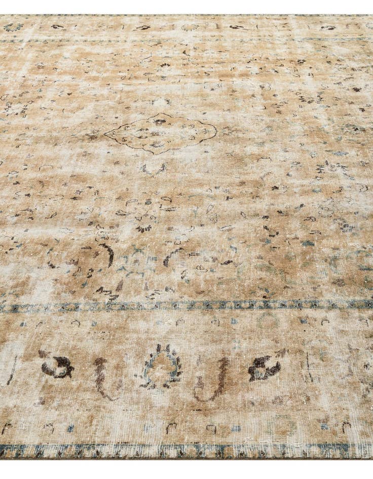 Detail image of 9' 7 x 12' 4 Hand Knotted Ultra Vintage Persian Wool Rug