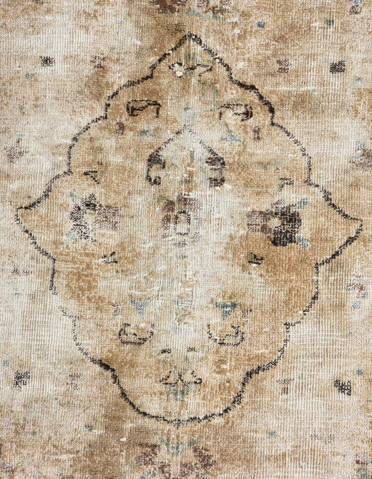 Detail image of 9' 7 x 12' 4 Hand Knotted Ultra Vintage Persian Wool Rug