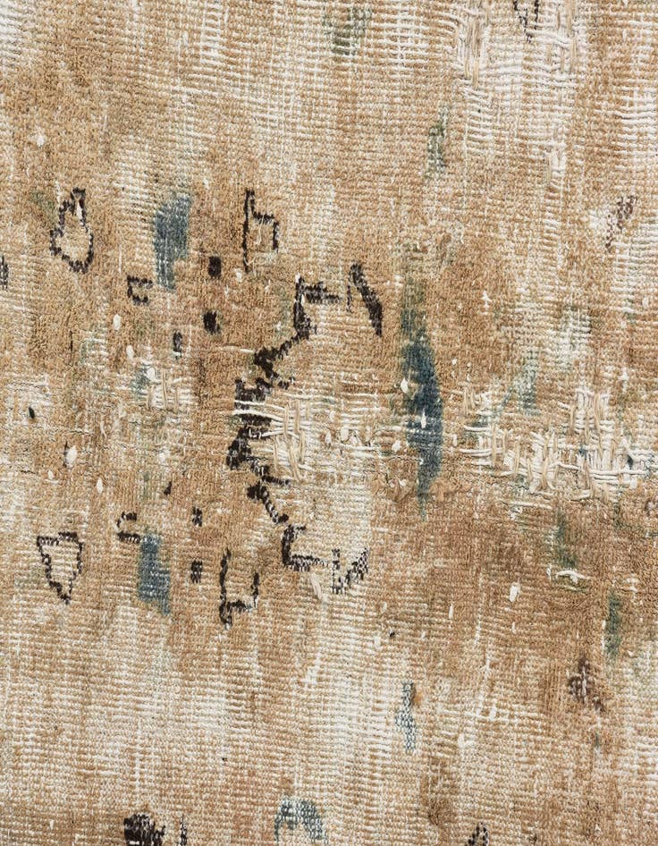 Detail image of 9' 7 x 12' 4 Hand Knotted Ultra Vintage Persian Wool Rug