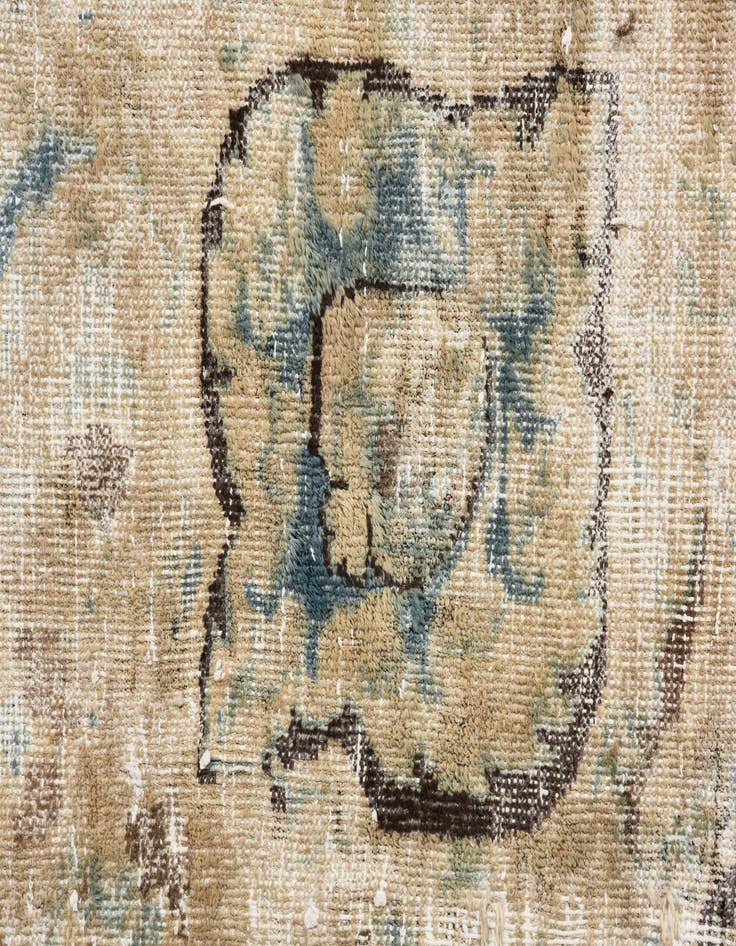 Detail image of 9' 7 x 12' 4 Hand Knotted Ultra Vintage Persian Wool Rug