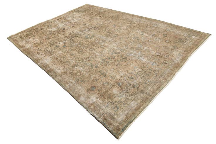 Detail image of 7' 5 x 10' 7 Hand Knotted Ultra Vintage Persian Wool Rug