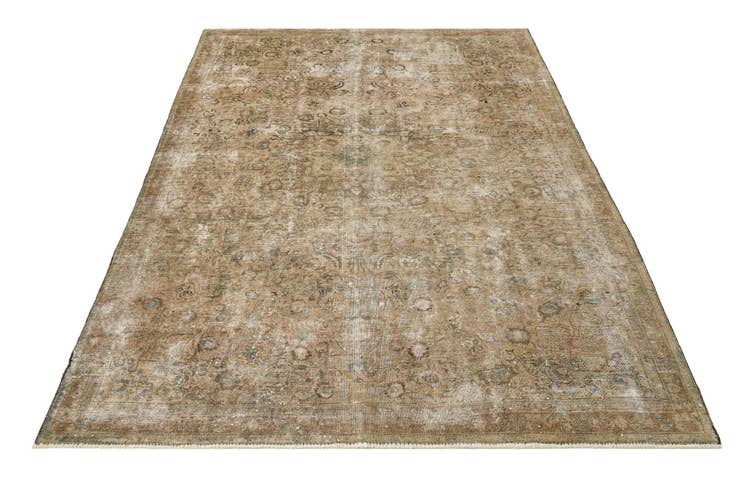 Detail image of 7' 5 x 10' 7 Hand Knotted Ultra Vintage Persian Wool Rug