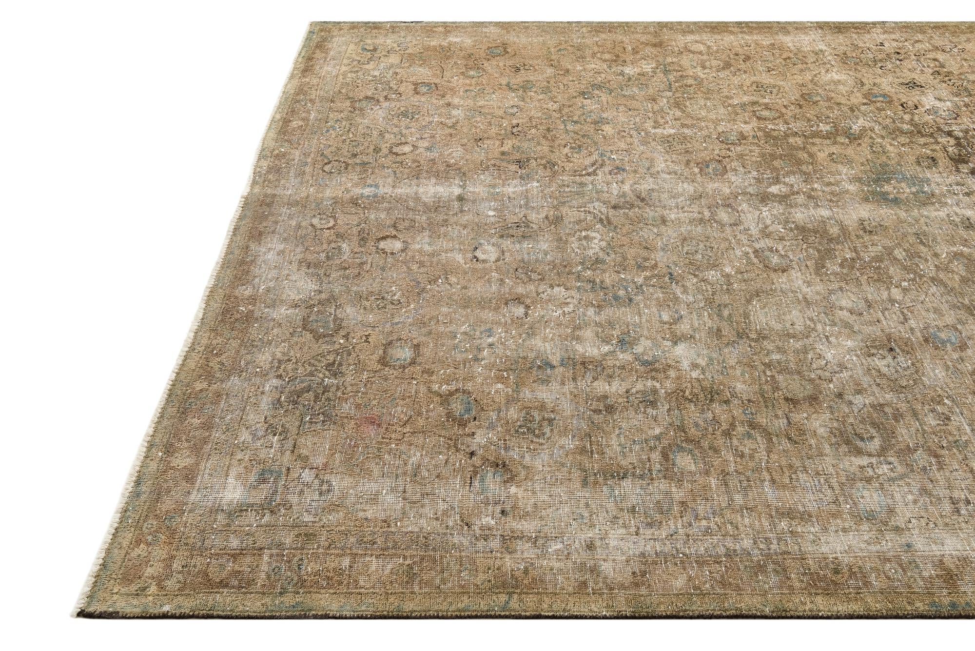 7' 5 x 10' 7 Hand Knotted Ultra Vintage Persian Wool Rug
