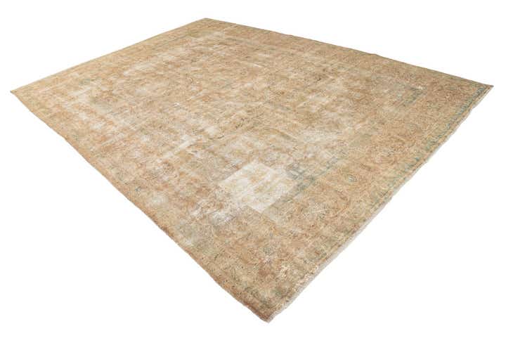 9' 9 x 13' 4 Hand Knotted Ultra Vintage Persian Wool Rug