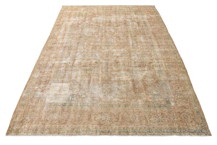 9' 9 x 13' 4 Hand Knotted Ultra Vintage Persian Wool Rug