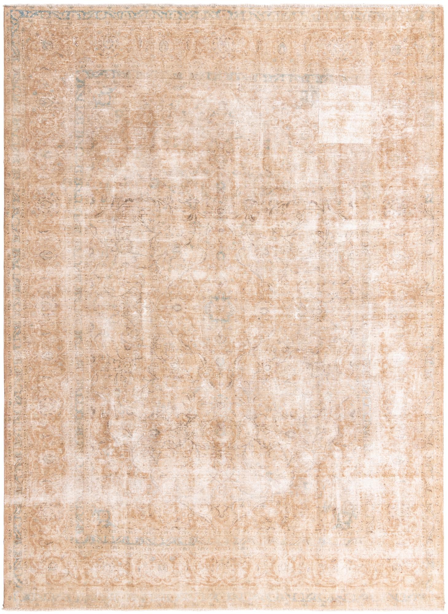 9' 9 x 13' 4 Hand Knotted Ultra Vintage Persian Wool Rug