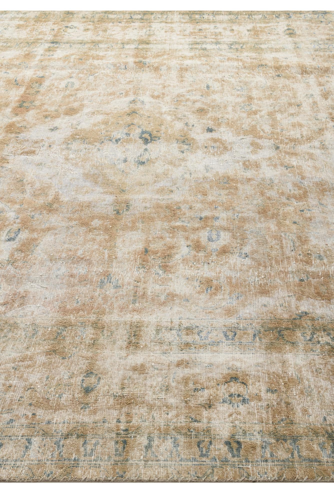 9' 4 x 12' 4 Hand Knotted Ultra Vintage Persian Wool Rug