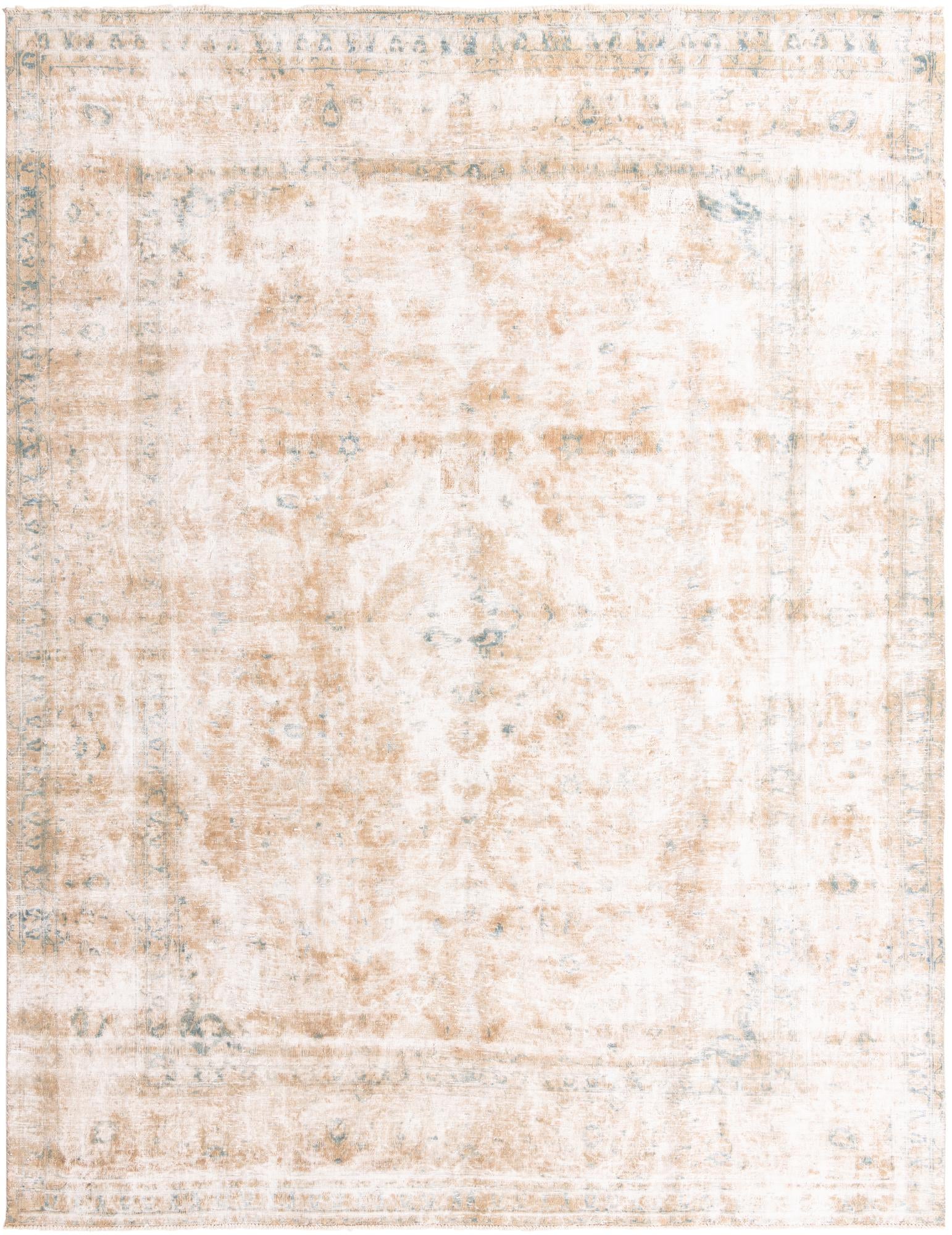 9' 4 x 12' 4 Hand Knotted Ultra Vintage Persian Wool Rug