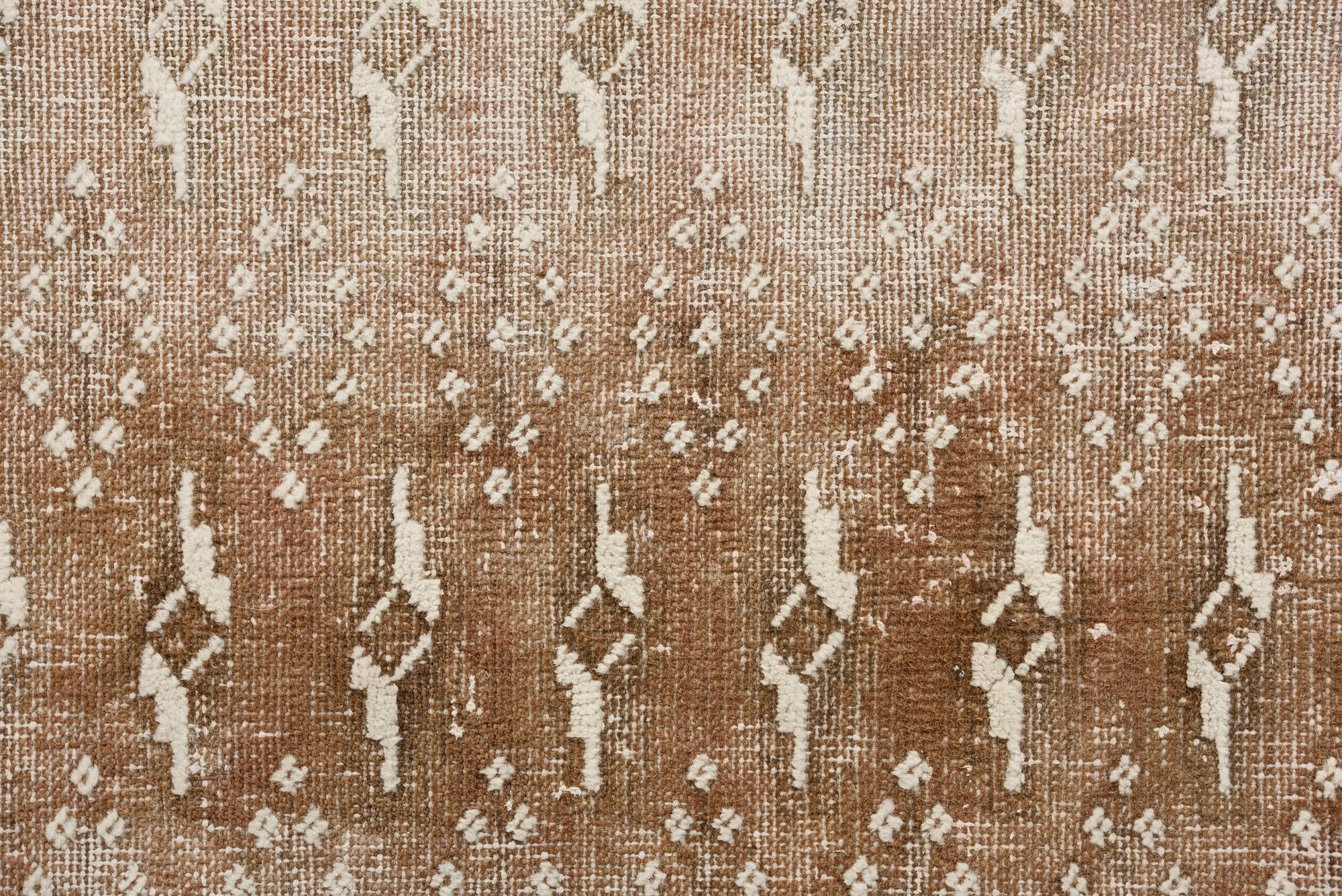 8' 1 x 11' Hand Knotted Ultra Vintage Persian Wool Rug