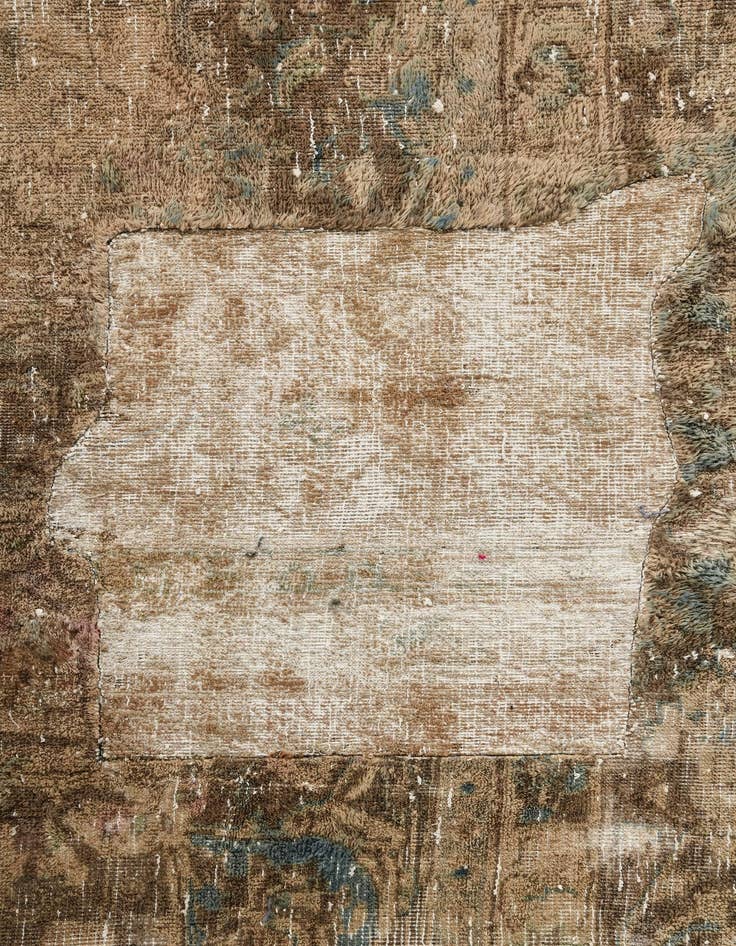 Detail image of 10' x 12' 7  Hand Knotted Ultra Vintage Persian Wool Rug