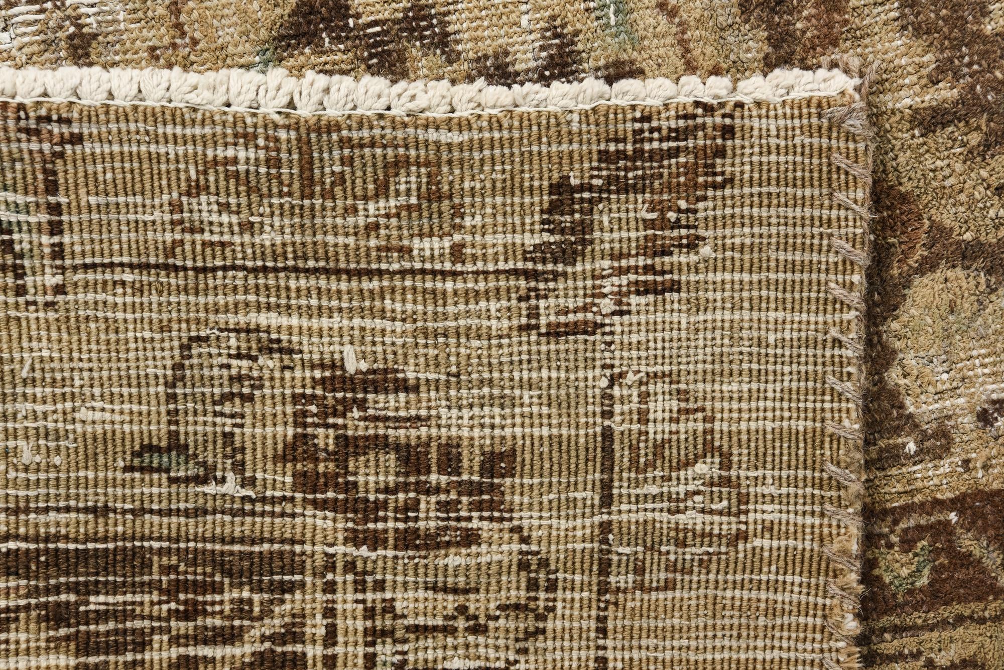 9' 10 x 12' 5 Hand Knotted Ultra Vintage Persian Wool Rug
