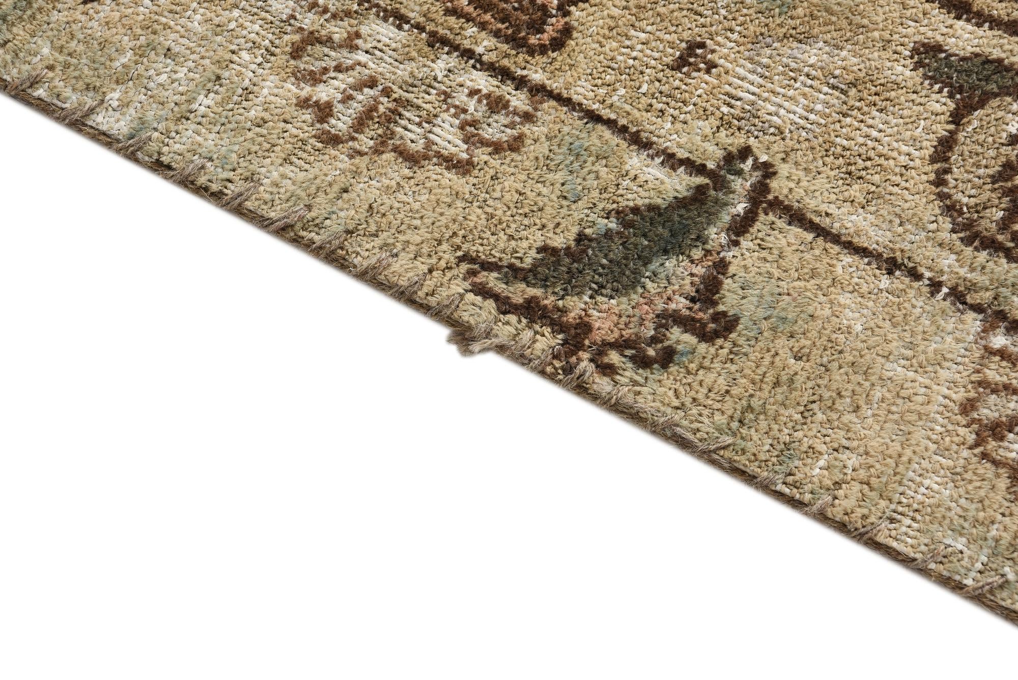9' 10 x 12' 5 Hand Knotted Ultra Vintage Persian Wool Rug