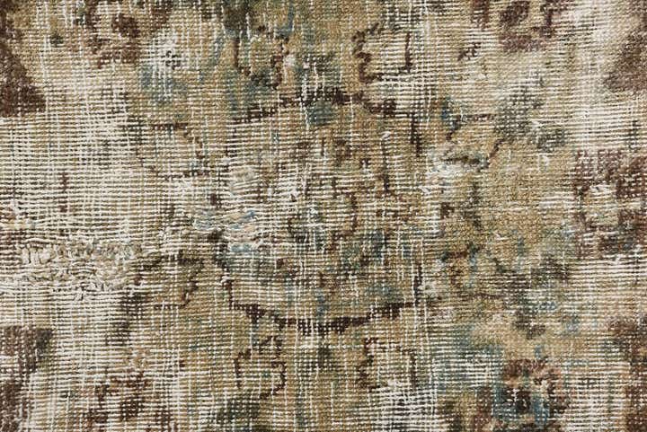 9' 10 x 12' 5 Hand Knotted Ultra Vintage Persian Wool Rug