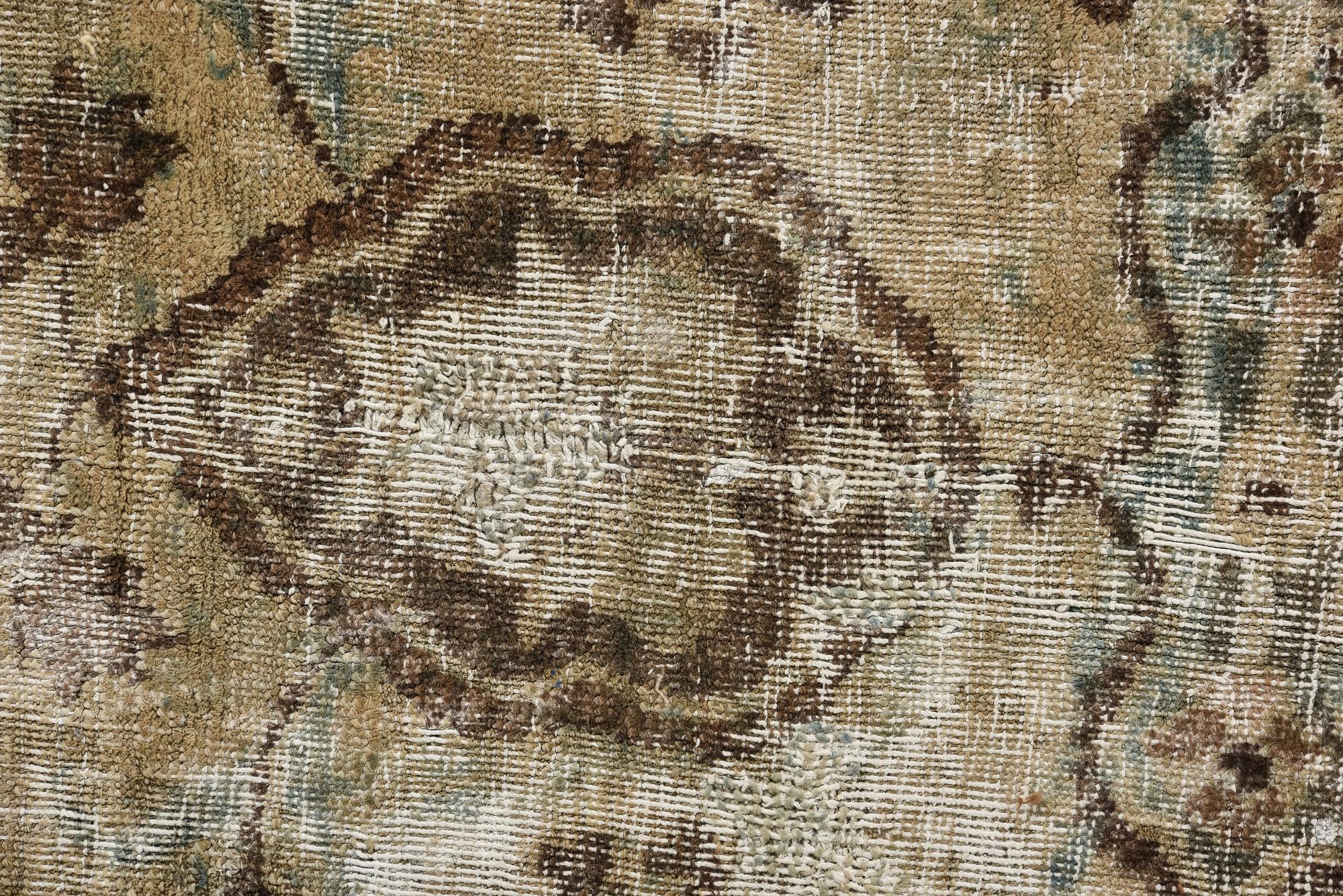 9' 10 x 12' 5 Hand Knotted Ultra Vintage Persian Wool Rug