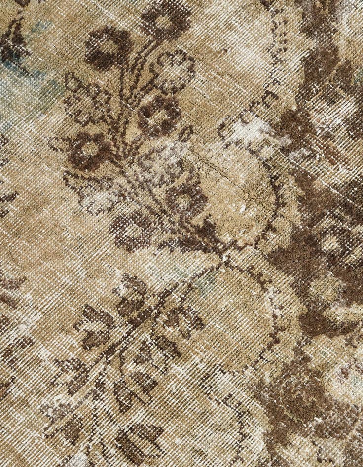 Detail image of 9' 10 x 12' 5  Hand Knotted Ultra Vintage Persian Wool Rug