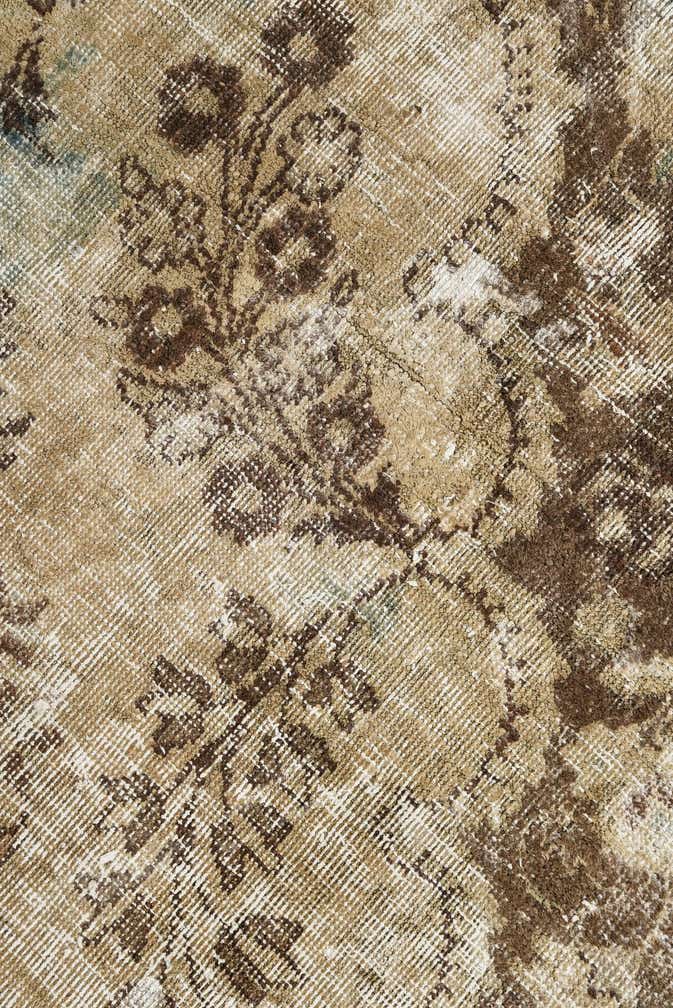 9' 10 x 12' 5 Hand Knotted Ultra Vintage Persian Wool Rug