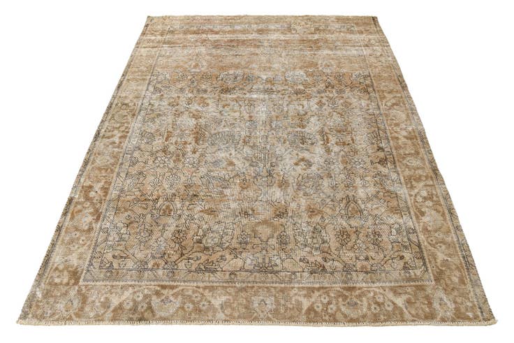 Detail image of 8' 3 x 10' 10 Hand Knotted Ultra Vintage Persian Wool Rug