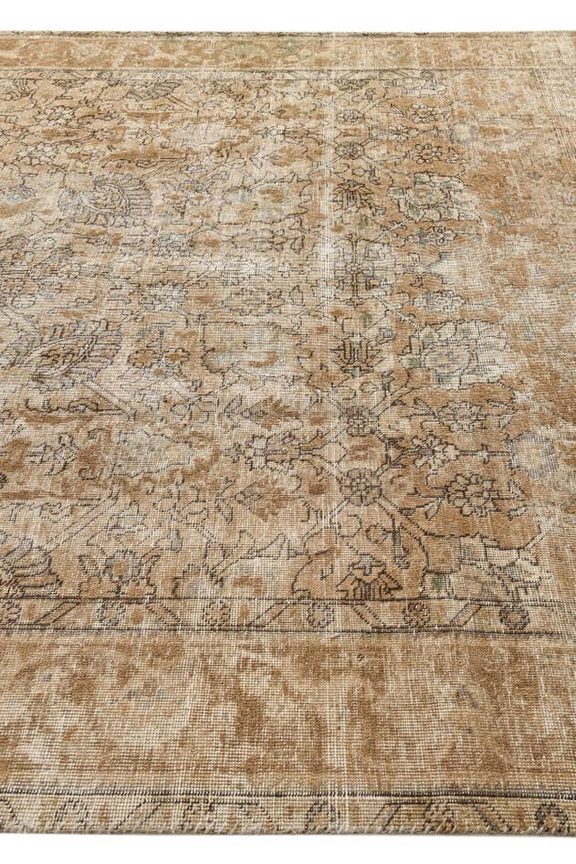 Detail image of 8' 3 x 10' 10 Hand Knotted Ultra Vintage Persian Wool Rug