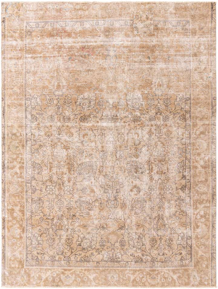 8' 3 x 10' 10 Hand Knotted Ultra Vintage Persian Wool Rug