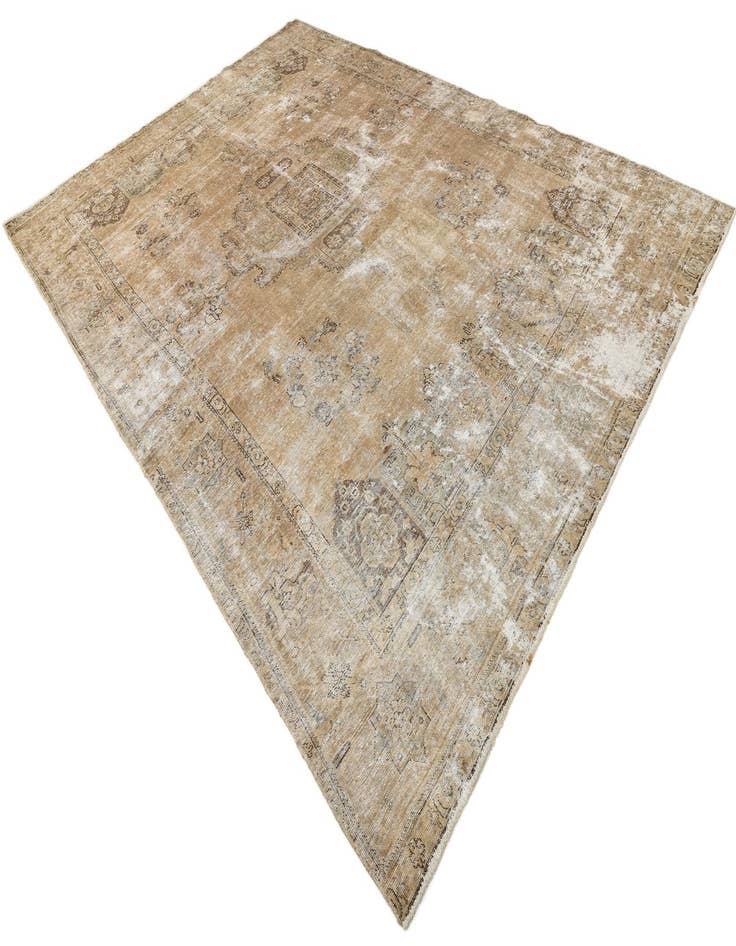 Detail image of 9' 1 x 12' 6  Hand Knotted Ultra Vintage Persian Wool Rug