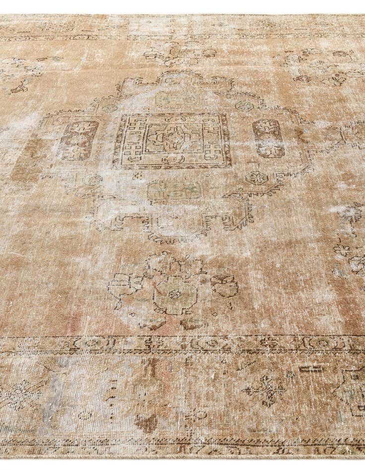 Detail image of 9' 1 x 12' 6  Hand Knotted Ultra Vintage Persian Wool Rug