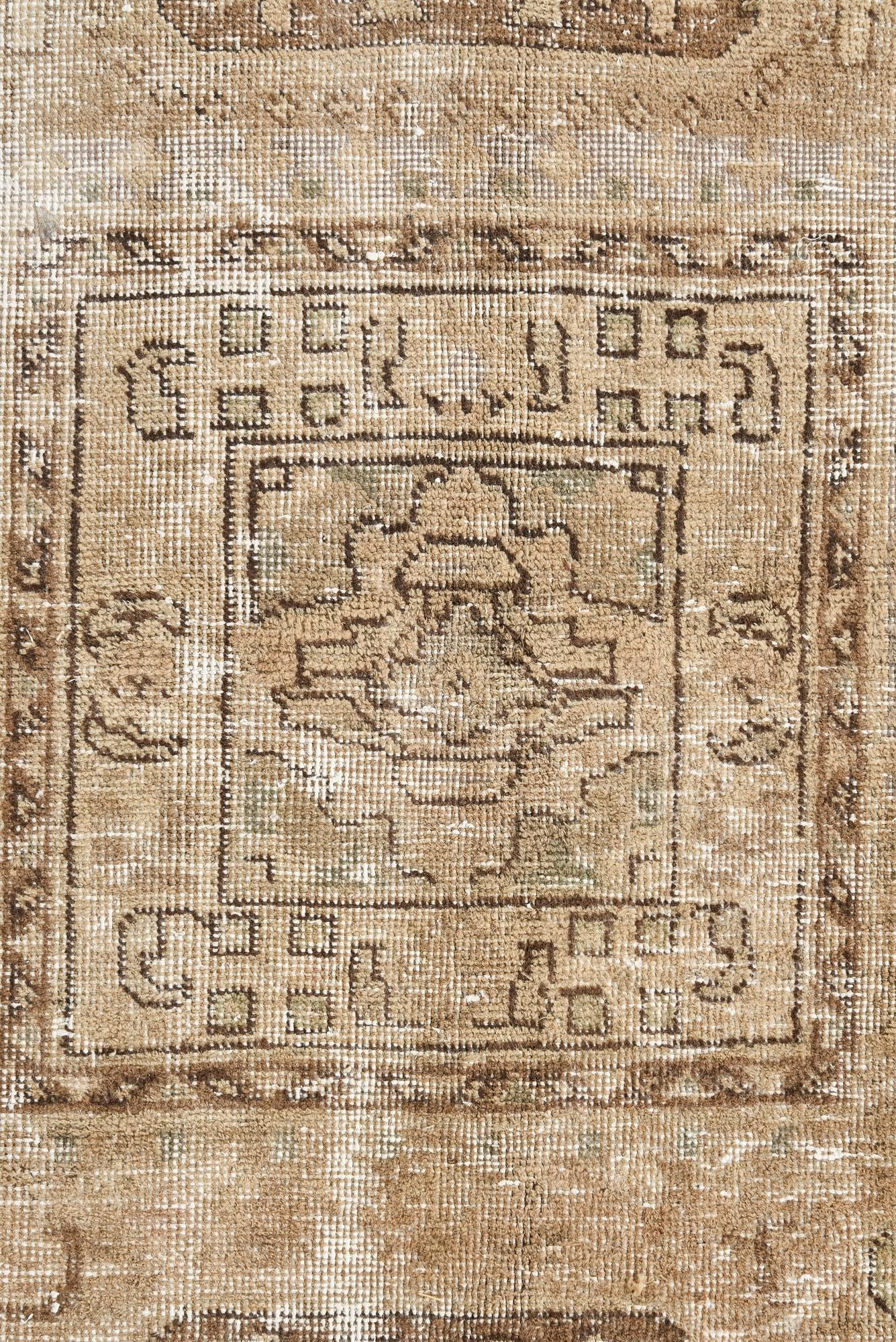 9' 1 x 12' 6 Hand Knotted Ultra Vintage Persian Wool Rug