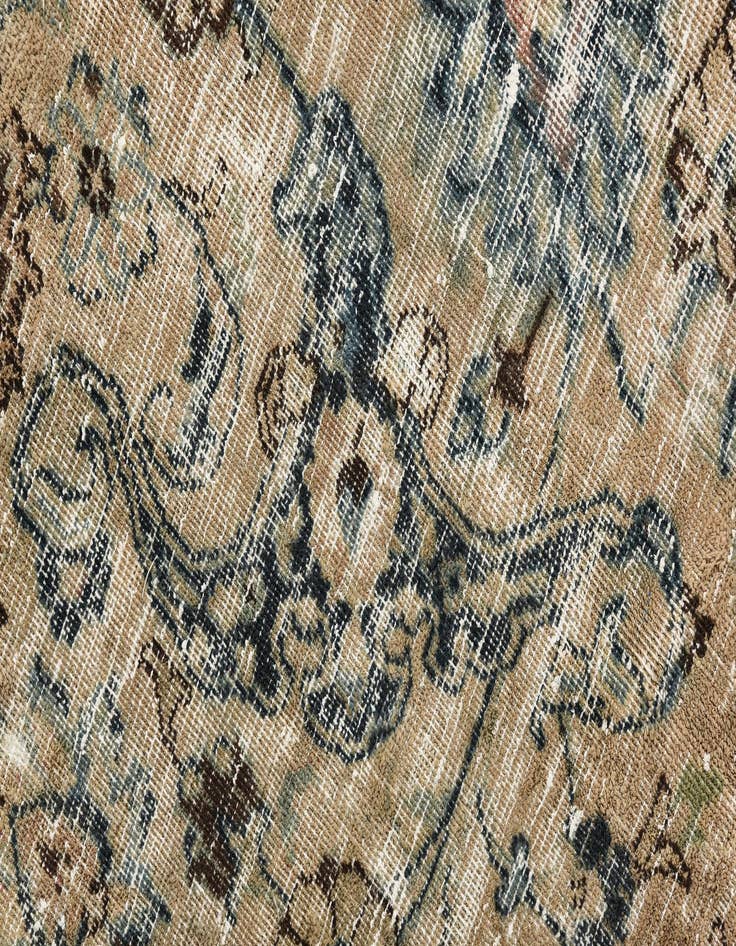 Detail image of 7' 8 x 10' 9  Hand Knotted Ultra Vintage Persian Wool Rug
