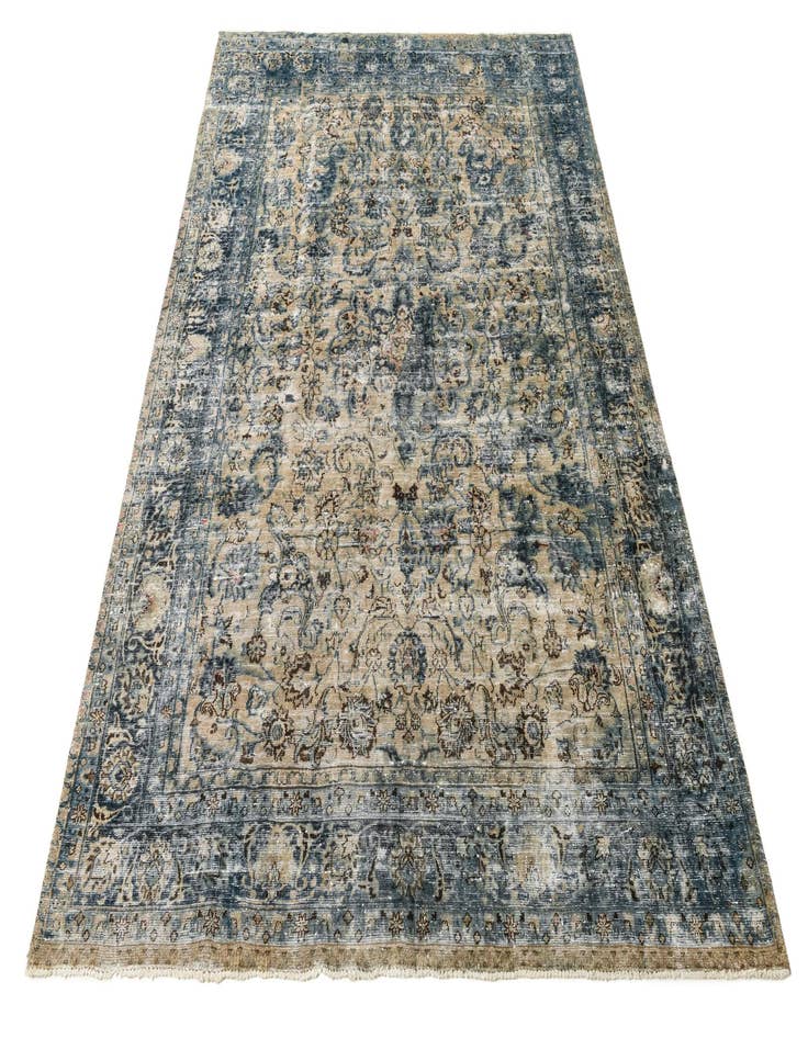 Detail image of 7' 8 x 10' 9  Hand Knotted Ultra Vintage Persian Wool Rug