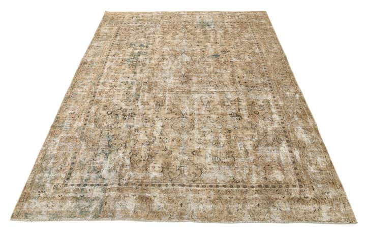 9' 1 x 11' 10 Hand Knotted Ultra Vintage Persian Wool Rug