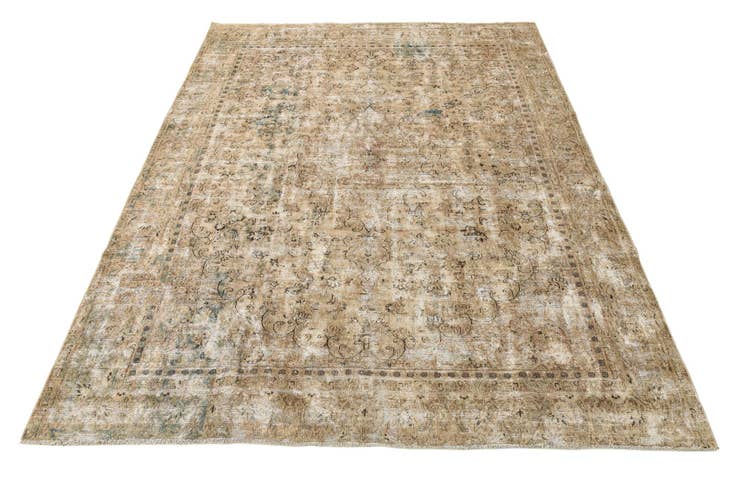 Detail image of 9' 1 x 11' 10 Hand Knotted Ultra Vintage Persian Wool Rug