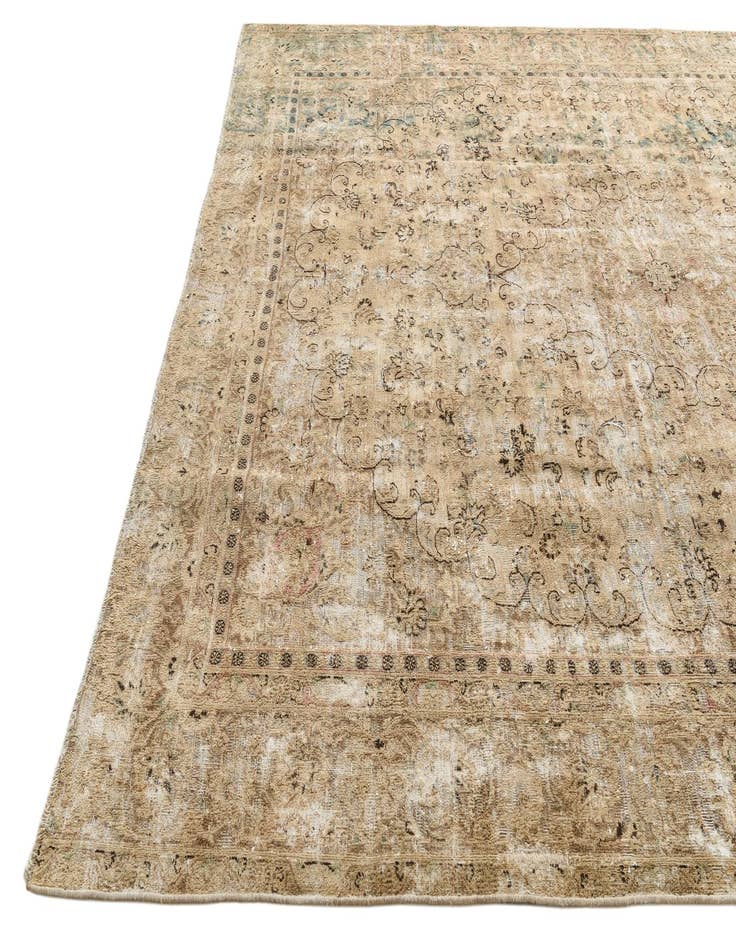 Detail image of 9' 1 x 11' 10  Hand Knotted Ultra Vintage Persian Wool Rug