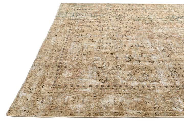 9' 1 x 11' 10 Hand Knotted Ultra Vintage Persian Wool Rug