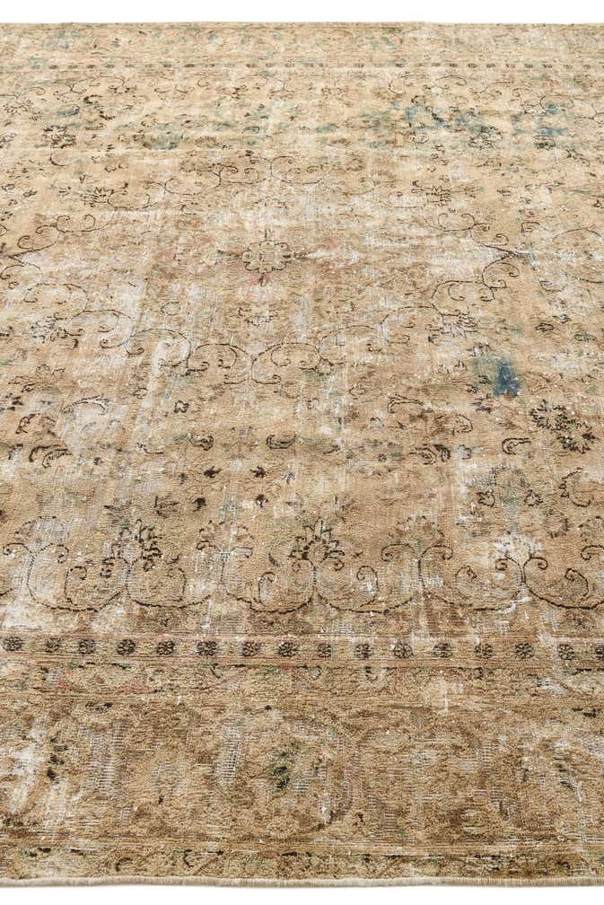 9' 1 x 11' 10 Hand Knotted Ultra Vintage Persian Wool Rug