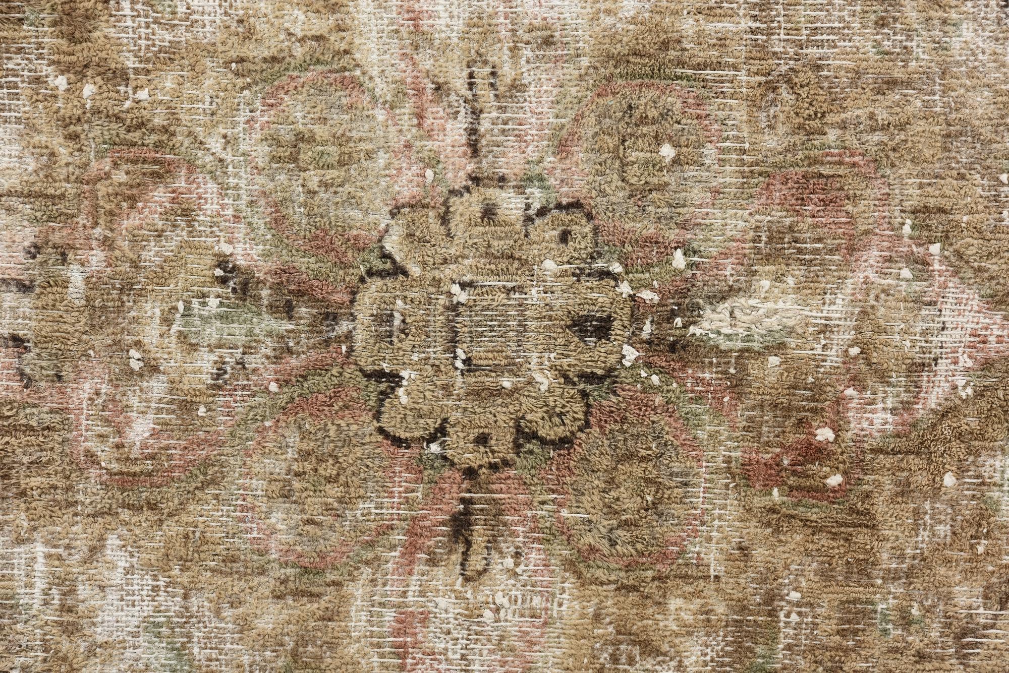 9' 1 x 11' 10 Hand Knotted Ultra Vintage Persian Wool Rug