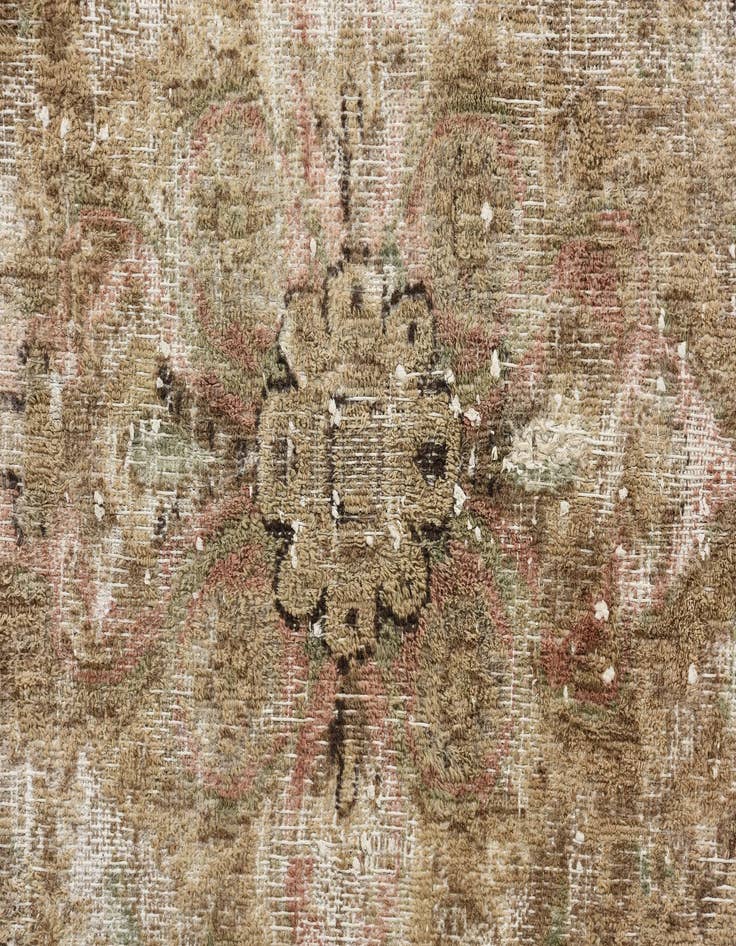 Detail image of 9' 1 x 11' 10  Hand Knotted Ultra Vintage Persian Wool Rug