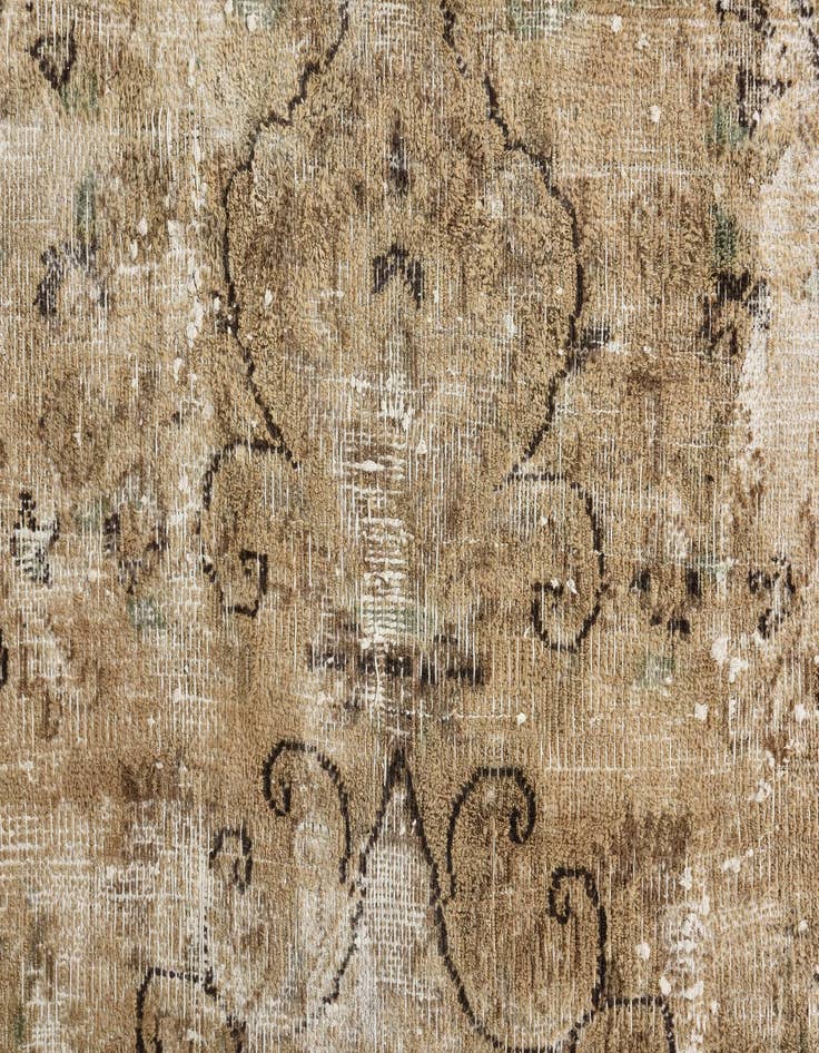 Detail image of 9' 1 x 11' 10  Hand Knotted Ultra Vintage Persian Wool Rug