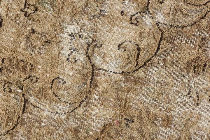 9' 1 x 11' 10 Hand Knotted Ultra Vintage Persian Wool Rug