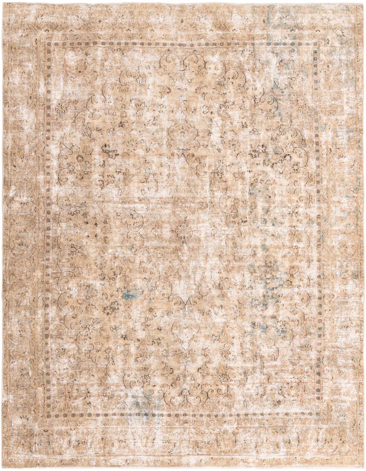 Primary image 9' 1 x 11' 10  Hand Knotted Ultra Vintage Persian Wool Rug