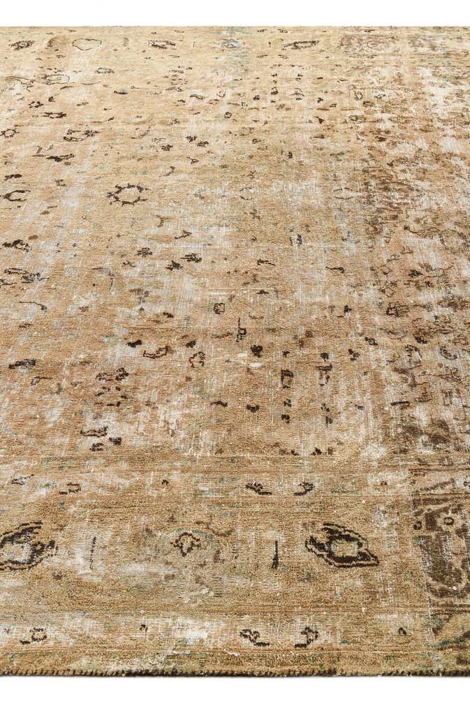 9' 8 x 11' 7 Hand Knotted Ultra Vintage Persian Wool Rug