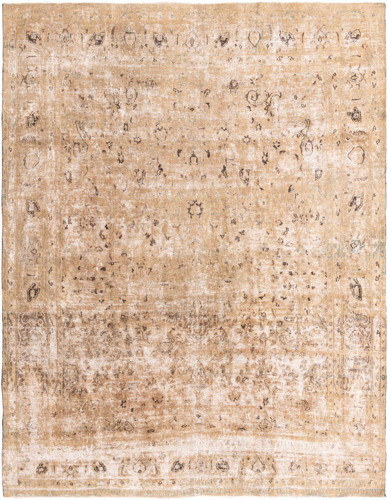 Primary image 9' 8 x 11' 7  Hand Knotted Ultra Vintage Persian Wool Rug