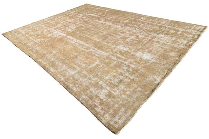 9' 5 x 13' Hand Knotted Ultra Vintage Persian Wool Rug