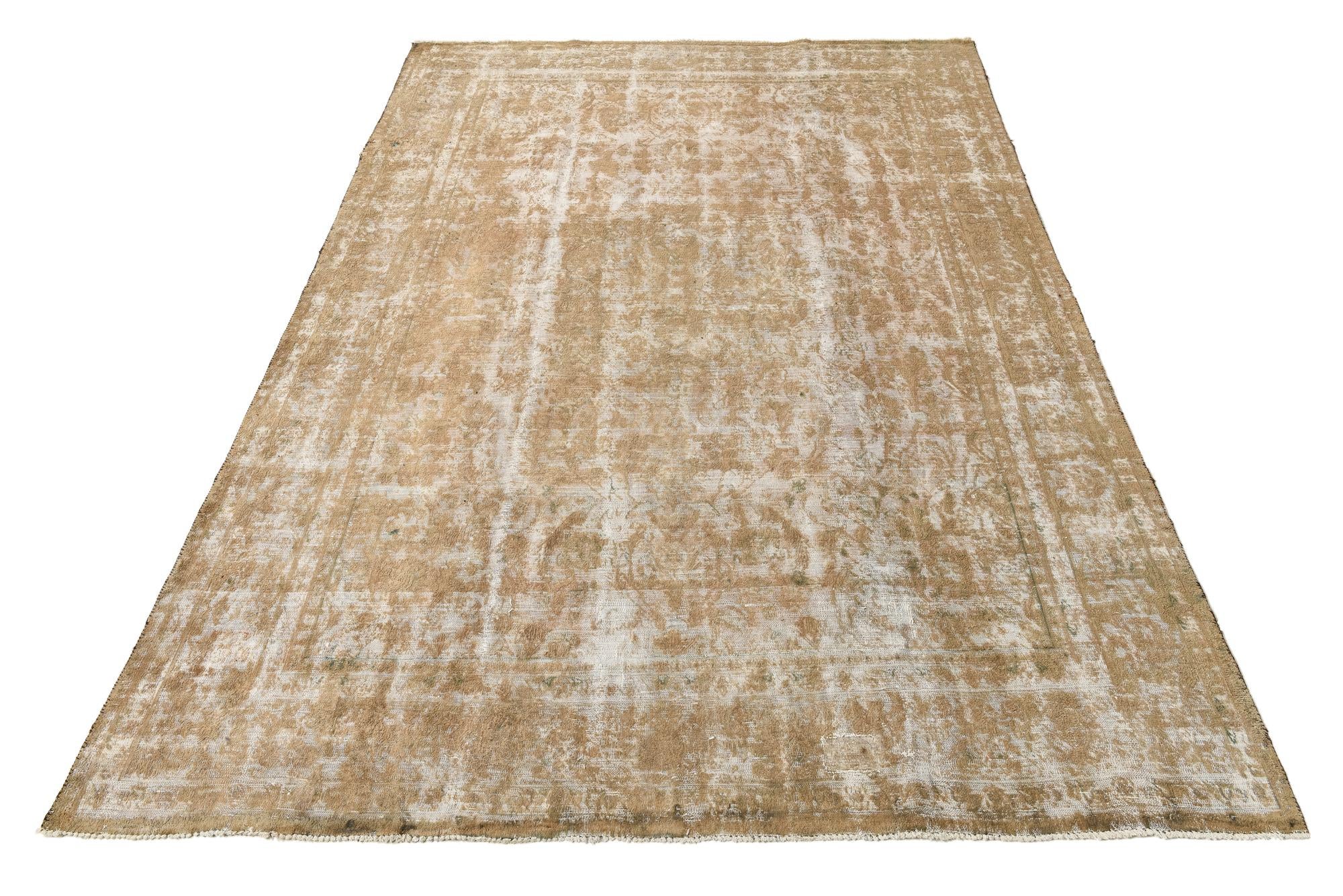 9' 5 x 13' Hand Knotted Ultra Vintage Persian Wool Rug