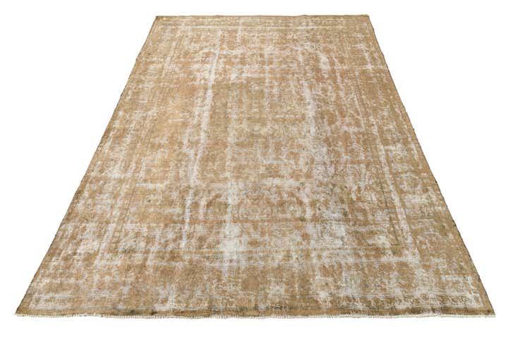 9' 5 x 13' Hand Knotted Ultra Vintage Persian Wool Rug