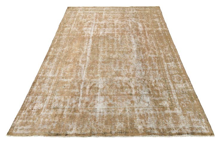 Detail image of 9' 5 x 13' Hand Knotted Ultra Vintage Persian Wool Rug