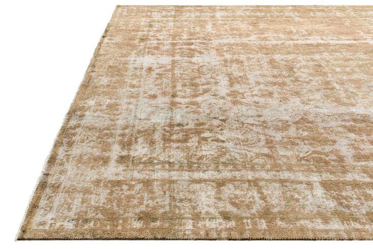 Detail image of 9' 5 x 13' Hand Knotted Ultra Vintage Persian Wool Rug