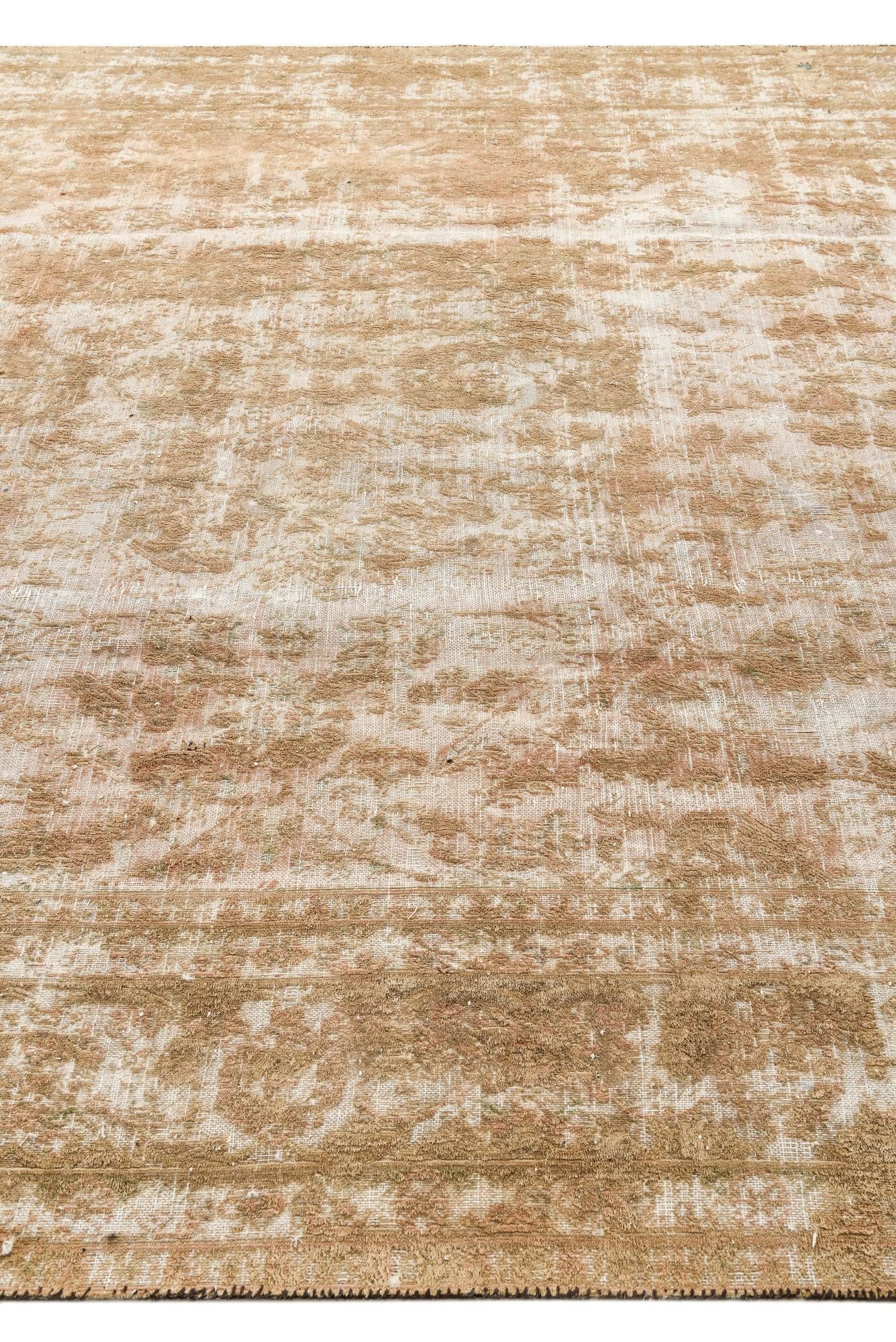 9' 5 x 13' Hand Knotted Ultra Vintage Persian Wool Rug