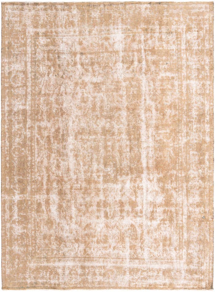 Detail image of 9' 5 x 13' Hand Knotted Ultra Vintage Persian Wool Rug