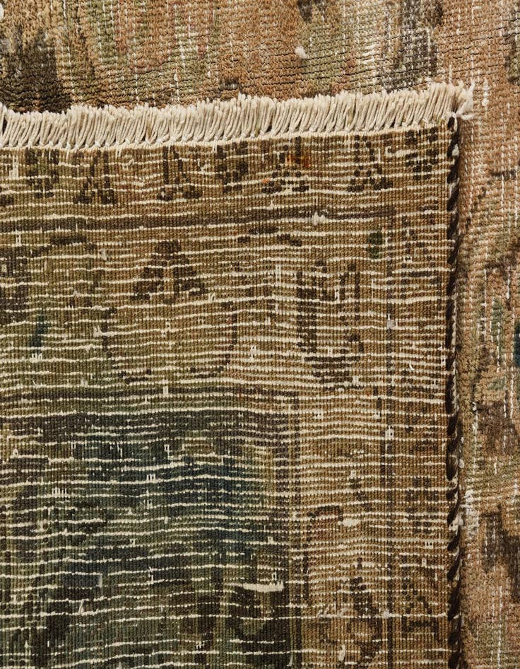 Detail image of 9' 7 x 12' 8  Hand Knotted Ultra Vintage Persian Wool Rug