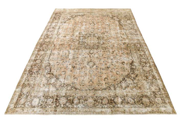 290cm x 385cm anudado a mano Ultra Vintage Alfombra Persa Lana