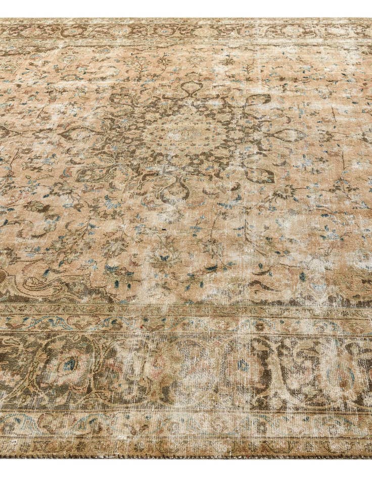 Detail image of 9' 7 x 12' 8  Hand Knotted Ultra Vintage Persian Wool Rug